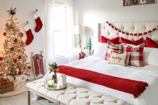 Christmas bedroom ideas decor girls