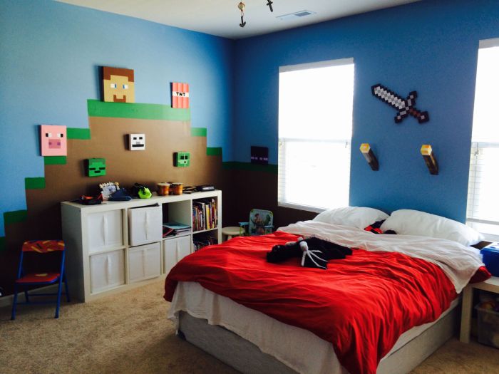 Minecraft bedroom decor ideas