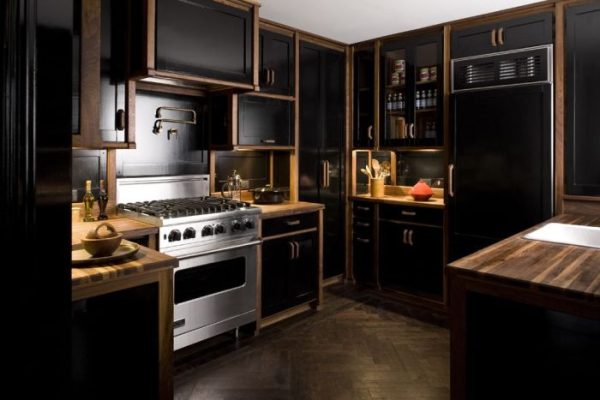 Black chef kitchen decor