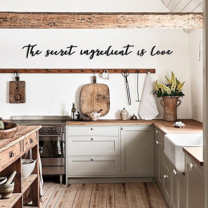 Big kitchen wall decor