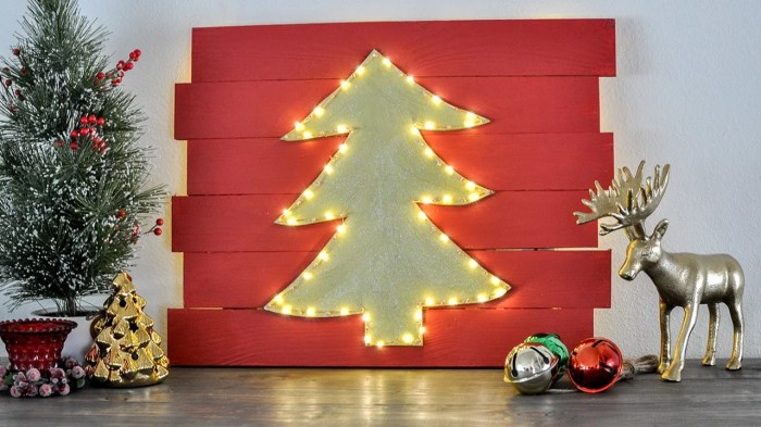 Diy christmas wall art