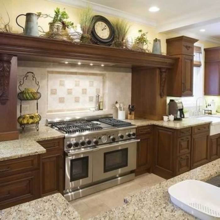 Above kitchen cabinet decor modern