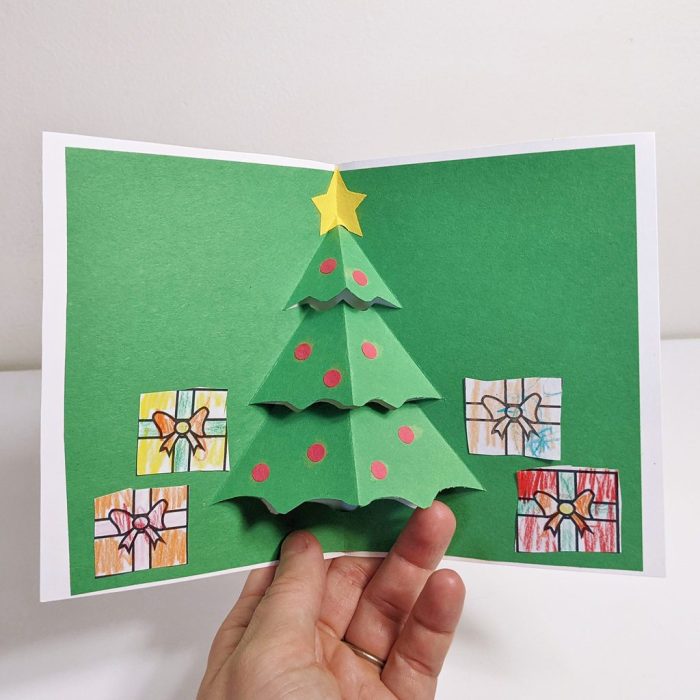 Christmas diy pop up cards