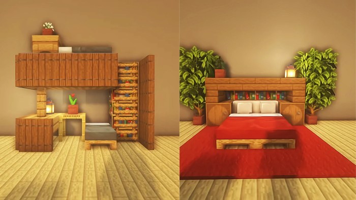 Minecraft bedroom medieval designs map house texture project maps planetminecraft