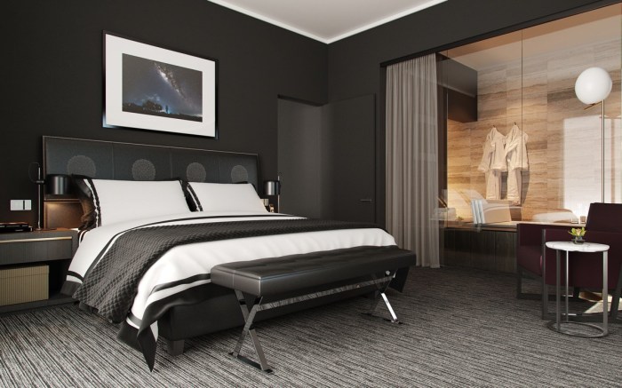 Black bedroom decor ideas