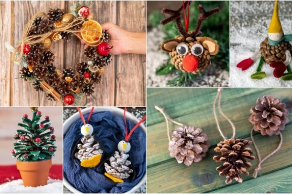 Diy pinecone christmas ornaments