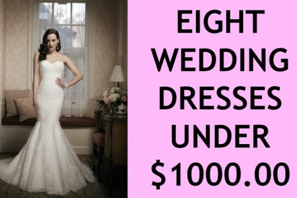 Wedding dress less than 1000