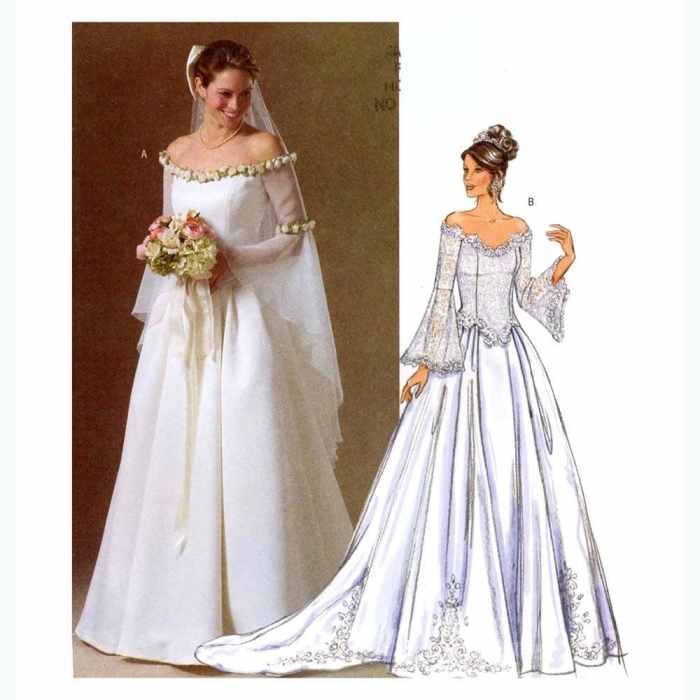 Wedding dress making patterns